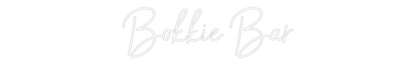 NEONSIGN: Bokkie Bar